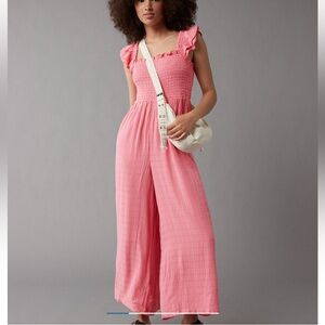 American Eagle Flutter Sleeve Jumpsuit